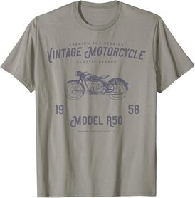 Retro Motorcycle T Shirt, Original Vintage Design T-Shirt