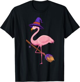 Halloween Flamingo Funny Flamingo Lover Witch Has Halloween T-Shirt