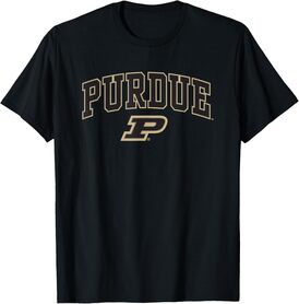 Purdue Boilermakers Arch Over Black Officially Licensed T-Shirt