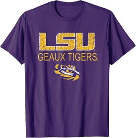 LSU Tigers Vintage All Star Purple Officially Licensed T-Shirt