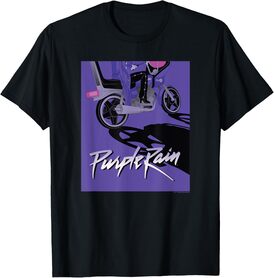 WB100 Purple Rain Prince Motorcycle Album Cover Sketch T-Shirt