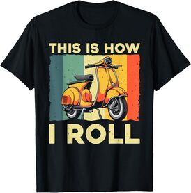 Funny Scooter Design For Men Women Motor Motorcycle Lovers T-Shirt