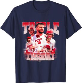 Bryce Harper, Kyle Schwarber and Trea Turner | MLBTRIO4006 T-Shirt