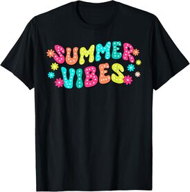 Summer Vibes Hello Summer Vacation Groovy Cruise Summer 2024 Men Women Girls Kids T-Shirt