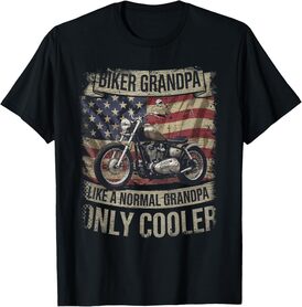 Grandpa Biker - Funny Motorcycle Rider Designs T-Shirt