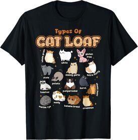 Types of Cat Loaf Cute Kitten Kawaii Cats, Cat Lover Men Women Kids T-Shirt